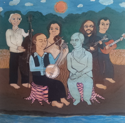 Bob Hay and the Jolly Beggars painting by Hana Hay